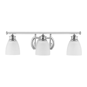 Beverly Metal/Glass Contemporary Modern LED Vanity Light - JONATHAN Y
